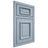 Shiloh Cabinetry Beaded Inset Montgomery Poplar Plain Cut Sky Door