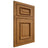 Shiloh Cabinetry Beaded Inset Montgomery Red Oak Plain Cut Autumn Door