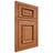 Shiloh Cabinetry Beaded Inset Montgomery Red Oak Plain Cut Harvest Door