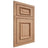 Shiloh Cabinetry Beaded Inset Montgomery Red Oak Plain Cut Natural Door