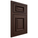 Shiloh Cabinetry Beaded Inset Montgomery Walnut Plain Cut Bison Door