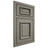 Shiloh Cabinetry Beaded Inset Montgomery Walnut Plain Cut Thyme Door