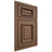 Shiloh Cabinetry Beaded Inset Montgomery White Oak Plain Cut Autumn Door