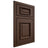 Shiloh Cabinetry Beaded Inset Montgomery White Oak Plain Cut Braun Door