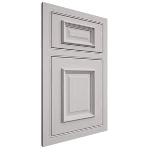 Shiloh Cabinetry Beaded Inset Montgomery White Oak Plain Cut Cotton Door