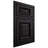 Shiloh Cabinetry Beaded Inset Montgomery White Oak Plain Cut Espresso Door