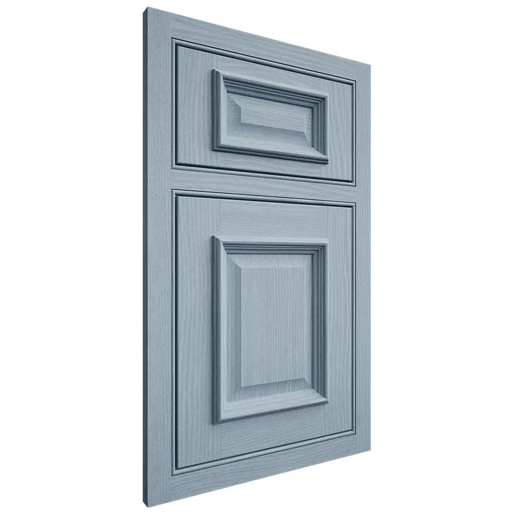 Shiloh Cabinetry Beaded Inset Montgomery White Oak Plain Cut Sky Door