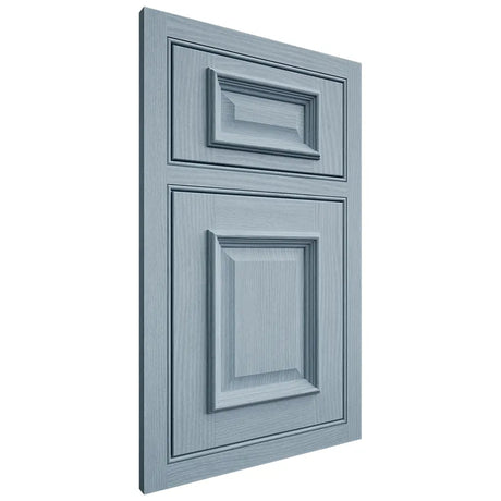 Shiloh Cabinetry Beaded Inset Montgomery White Oak Plain Cut Sky Door