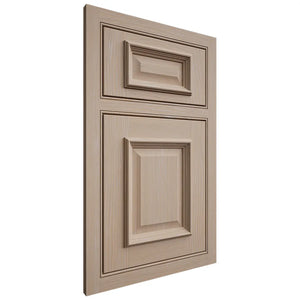 Shiloh Cabinetry Beaded Inset Montgomery White Oak Plain Cut Straw Door