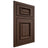 Shiloh Cabinetry Beaded Inset Montgomery White Oak Quarter Sawn Braun Door