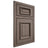 Shiloh Cabinetry Beaded Inset Montgomery White Oak Quarter Sawn Clay Door