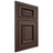 Shiloh Cabinetry Beaded Inset Montgomery White Oak Quarter Sawn Dusk Door