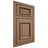 Shiloh Cabinetry Beaded Inset Montgomery White Oak Quarter Sawn Medium Door