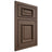 Shiloh Cabinetry Beaded Inset Montgomery White Oak Rift Cut Mineral Door