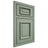 Shiloh Cabinetry Beaded Inset Montgomery White Oak Rift Cut Moss Door