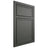 Shiloh Cabinetry Beaded Inset Napa Paintable Pewter Green Door