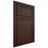 Shiloh Cabinetry Beaded Inset Napa Horizontal Alder Plain Cut Umber Door