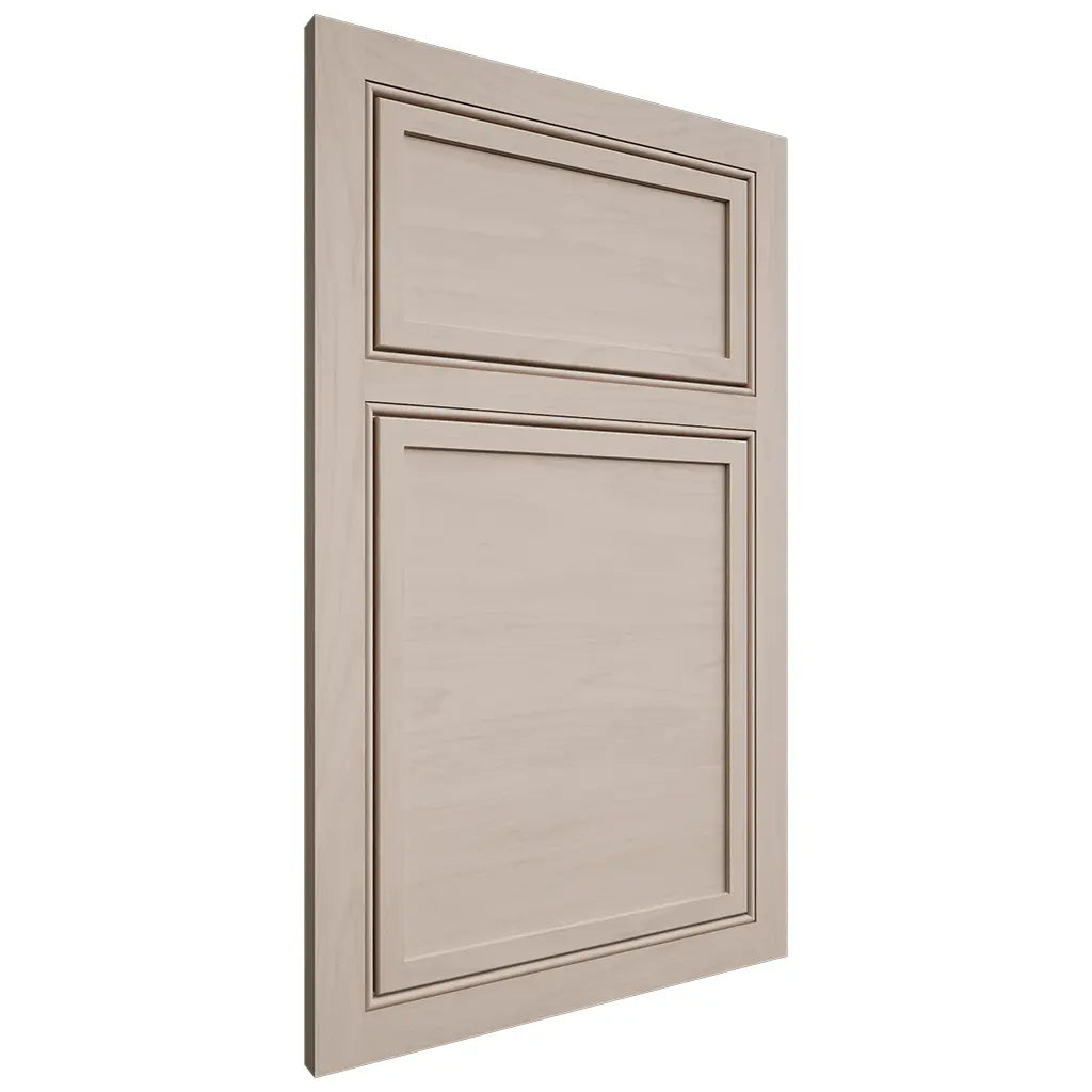 Shiloh Cabinetry Beaded Inset Napa Horizontal Alder Plain Cut White Sands Door