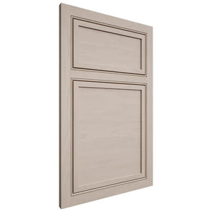 Shiloh Cabinetry Beaded Inset Napa Horizontal Alder Plain Cut White Sands Door