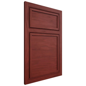 Shiloh Cabinetry Beaded Inset Napa Horizontal Cherry Plain Cut Red Door