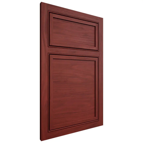 Shiloh Cabinetry Beaded Inset Napa Horizontal Cherry Plain Cut Red Door