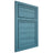 Shiloh Cabinetry Beaded Inset Napa Horizontal Hickory Plain Cut Aqua Door