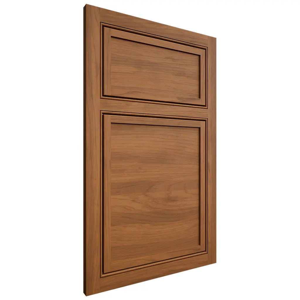 Shiloh Cabinetry Beaded Inset Napa Horizontal Hickory Plain Cut Chestnut Door