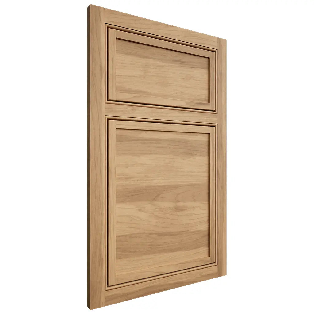 Shiloh Cabinetry Beaded Inset Napa Horizontal Hickory Plain Cut Natural Door