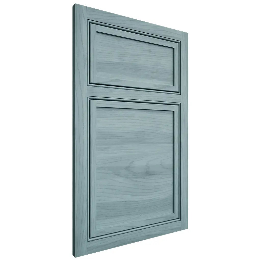 Shiloh Cabinetry Beaded Inset Napa Horizontal Hickory Plain Cut Sky Door