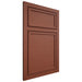 Shiloh Cabinetry Beaded Inset Napa Horizontal Maple Plain Cut Cayenne Door