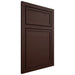 Shiloh Cabinetry Beaded Inset Napa Horizontal Maple Plain Cut Cocoa Door