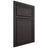 Shiloh Cabinetry Beaded Inset Napa Horizontal Poplar Plain Cut Carbon Door