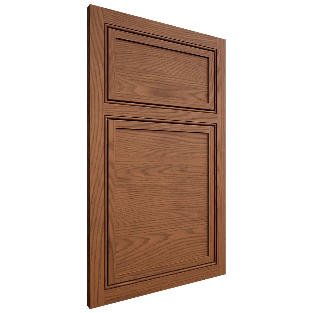 Shiloh Cabinetry Beaded Inset Napa Horizontal Red Oak Plain Cut Braun Door