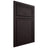 Shiloh Cabinetry Beaded Inset Napa Horizontal Red Oak Plain Cut Espresso Door