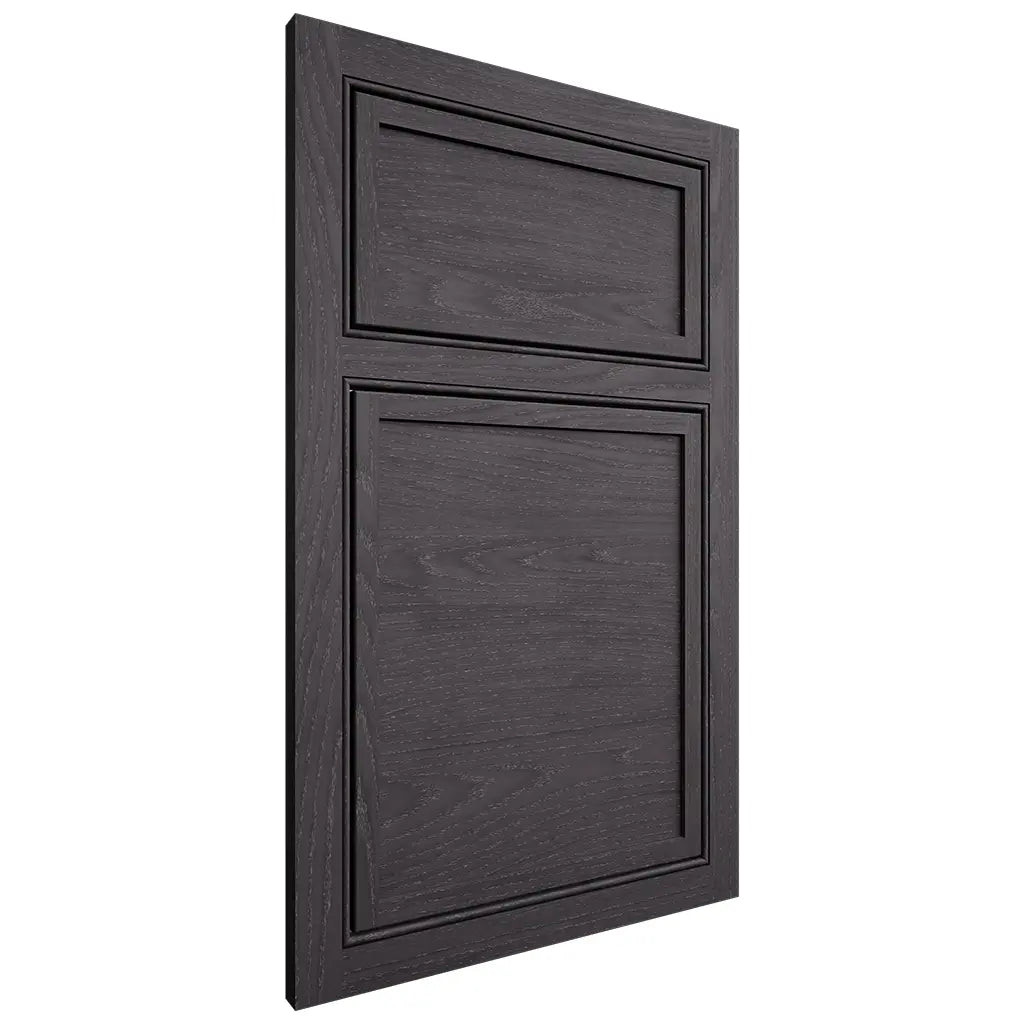 Shiloh Cabinetry Beaded Inset Napa Horizontal Red Oak Plain Cut Harbor Door