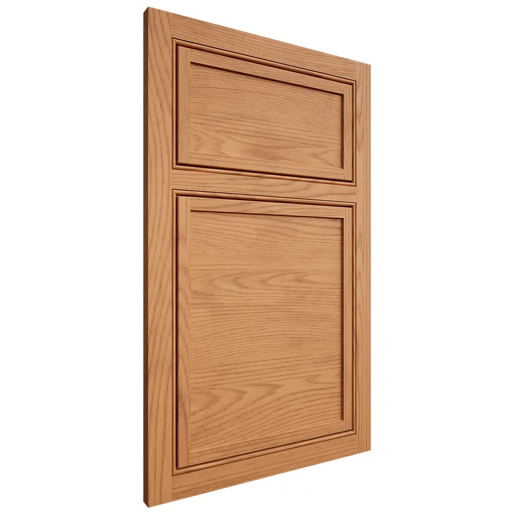 Shiloh Cabinetry Beaded Inset Napa Horizontal Red Oak Plain Cut Medium Door