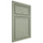 Shiloh Cabinetry Beaded Inset Napa Horizontal Red Oak Plain Cut Moss Door