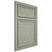 Shiloh Cabinetry Beaded Inset Napa Horizontal Red Oak Plain Cut Moss Door