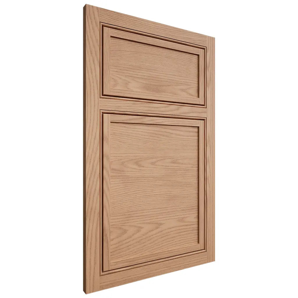 Shiloh Cabinetry Beaded Inset Napa Horizontal Red Oak Plain Cut Natural Door