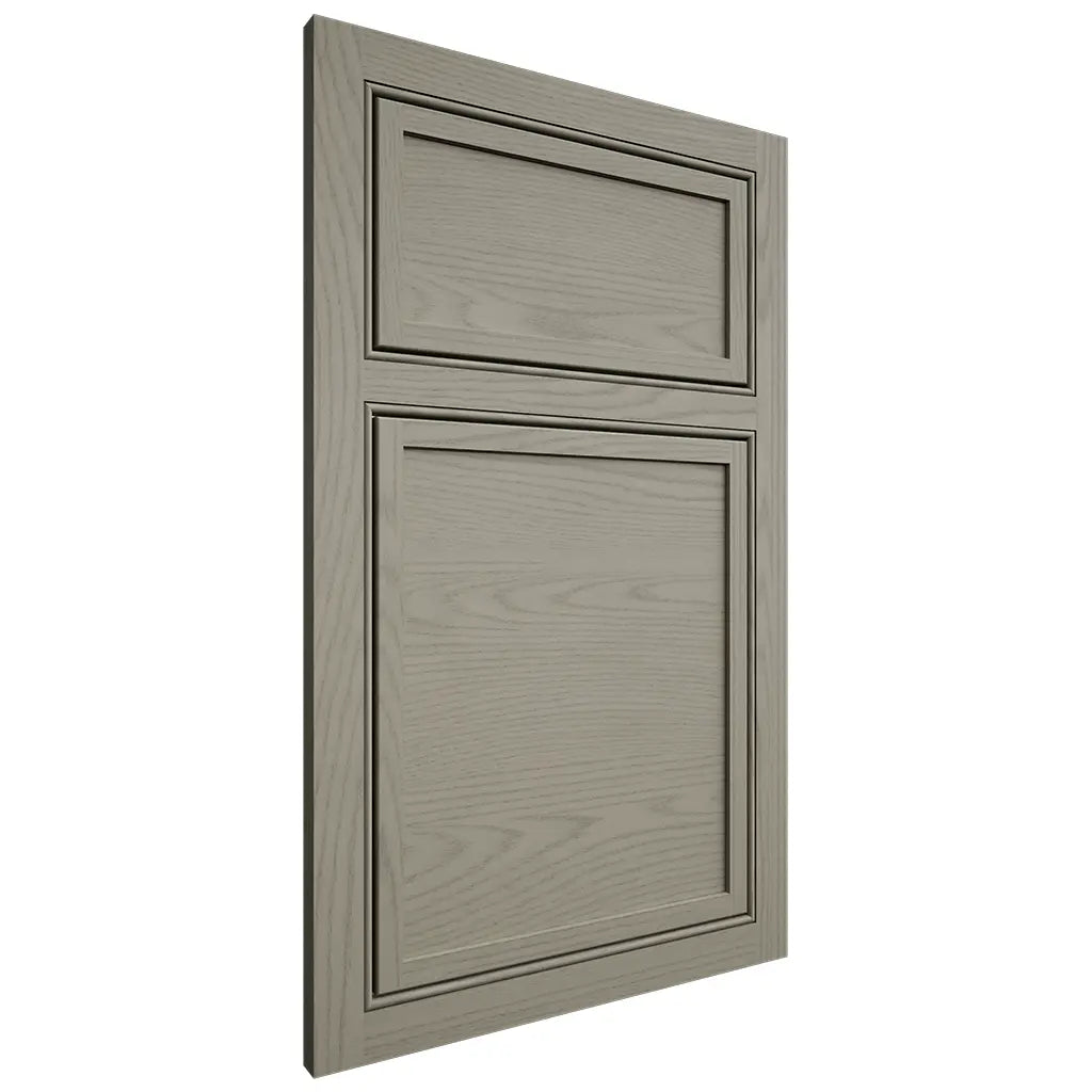 Shiloh Cabinetry Beaded Inset Napa Horizontal Red Oak Plain Cut Thyme Door