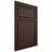 Shiloh Cabinetry Beaded Inset Napa Horizontal Walnut Plain Cut Bison Door
