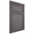 Shiloh Cabinetry Beaded Inset Napa Horizontal Walnut Plain Cut Cadet Door