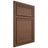 Shiloh Cabinetry Beaded Inset Napa Horizontal Walnut Plain Cut Natural Door