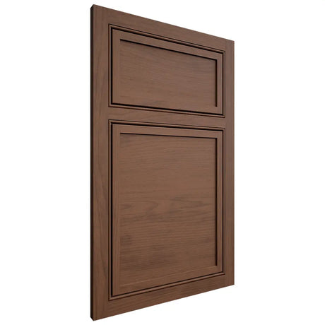Shiloh Cabinetry Beaded Inset Napa Horizontal Walnut Plain Cut Natural Door
