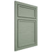 Shiloh Cabinetry Beaded Inset Napa Horizontal White Oak Plain Cut Moss Door