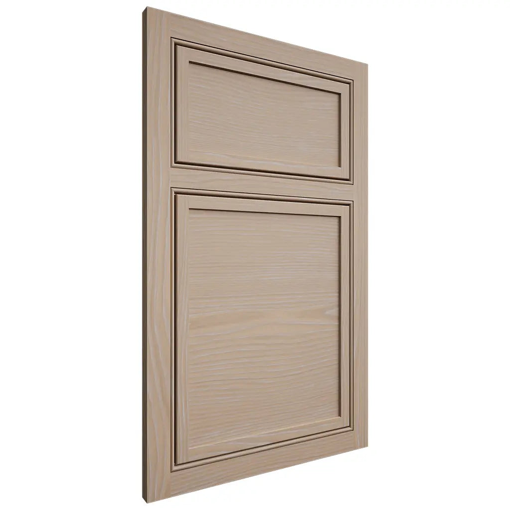 Shiloh Cabinetry Beaded Inset Napa Horizontal White Oak Plain Cut Straw Door