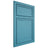 Shiloh Cabinetry Beaded Inset Napa Horizontal White Oak Quarter Sawn Aqua Door