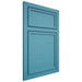 Shiloh Cabinetry Beaded Inset Napa Horizontal White Oak Quarter Sawn Aqua Door