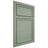Shiloh Cabinetry Beaded Inset Napa Horizontal White Oak Quarter Sawn Moss Door