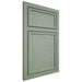 Shiloh Cabinetry Beaded Inset Napa Horizontal White Oak Quarter Sawn Moss Door